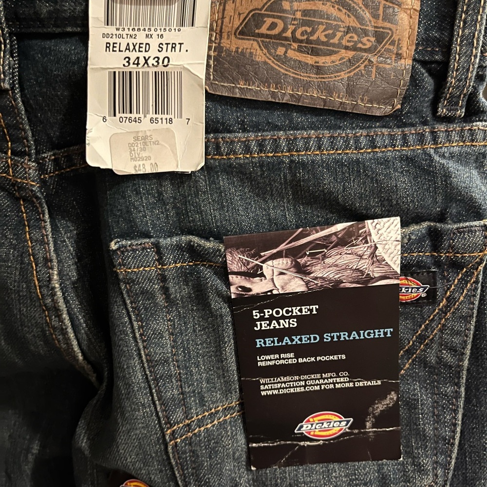 Dickies Men's Relaxed Fit Jeans - Dark Indigo
